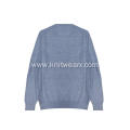 Men's Knitted Osmanthus Stitch 100% Cotton Crewneck Pullover